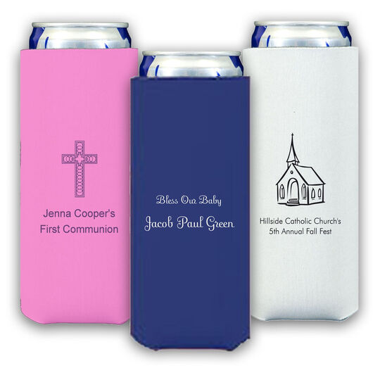 Design Your Own Christian Celebration Collapsible Slim Koozies